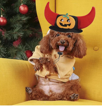 Коледен костюм Шапка за кучета Дядо Коледа Снежен човек Аксесоари за кучета Фестивал на малки кучета Косплей облекло Котешка шапка Аксесоари за домашни любимци