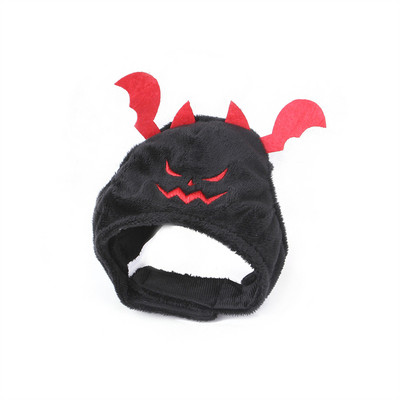 Helovīna festivāla ķirbju cepure kaķim Scary Devil mājdzīvnieku kostīms suns cepures Ziemassvētku Cosplay cepure Silta ziemas kucēna kakla aksesuāri