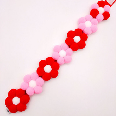 Varavīksnes krāsa Mājdzīvnieku suņu aksesuāri Kaklarota Apkakle Poliestera Ziedu Kaķu Rotaslietas Kakls Dekoratīvi Jaukas preces Suņiem Kucēnu Ķēdīte