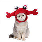 Životinjski šeširi u obliku jastoga za mačke Smiješni božićni kostim Kapa za glavu Štene Kapa za kućne ljubimce Dizajner Podesivi Cosplay Dodaci za pse