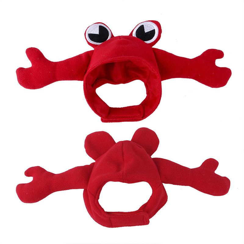 Životinjski šeširi u obliku jastoga za mačke Smiješni božićni kostim Kapa za glavu Štene Kapa za kućne ljubimce Dizajner Podesivi Cosplay Dodaci za pse