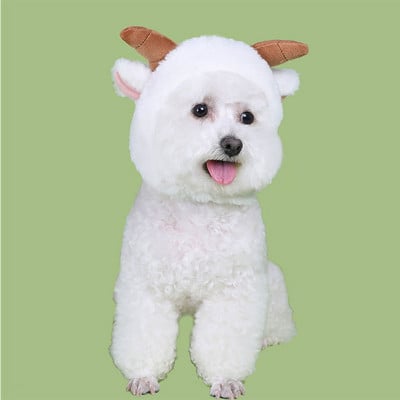 Festivalski šešir za mačku Životinja Meka tkanina Ogrća za glavu za psa Zabavni pribor za mačke za kućne ljubimce Božićni dodaci za cosplay Kućni ljubimci Odjeća za Noć vještica