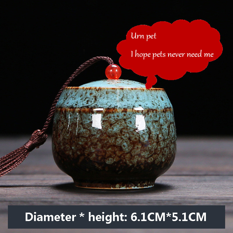Mājdzīvnieku urna paliek suvenīrs piemiņas urna zārks kremācija apbedīšanas keramika izsmalcināta un skaistas mīlestības pilnas debesis