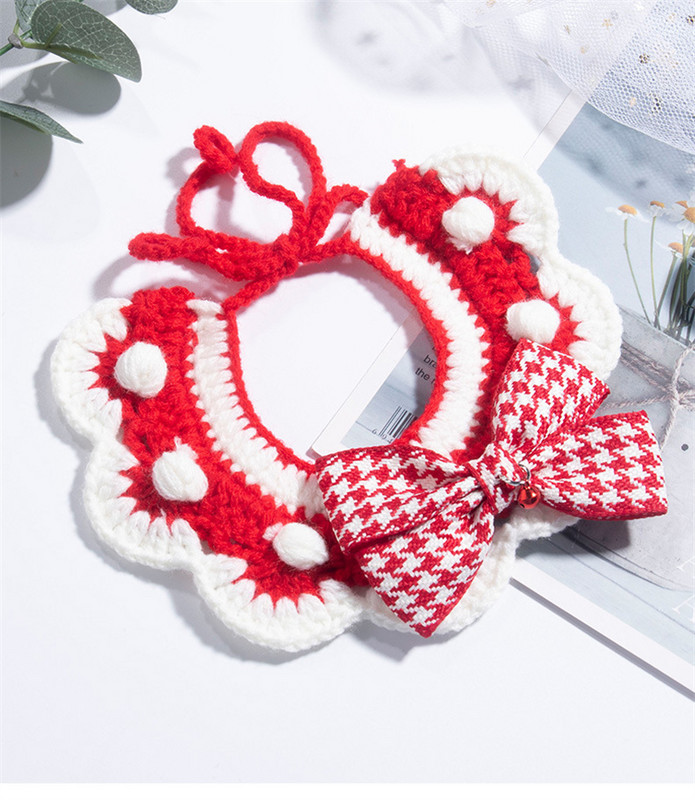 Luksusa dizaineru mežģīņu apkakles adīšana zemeņu personalizēta kaķa kaklarota dzimšanas dienas kaķēna kakla kaklasiksna mājdzīvnieku suņu aksesuāri