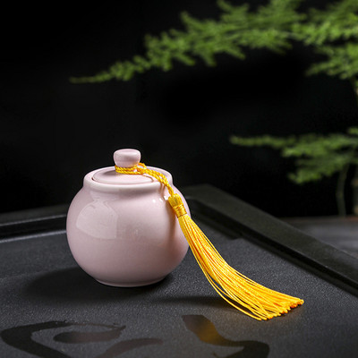 Vrući stil, mini urna, suvenir, urna za mačke, urna za pse, pepeo, kremiranje, okrugle jednobojne keramičke potrepštine za kremiranje životinja, urna, kućni ljubimac