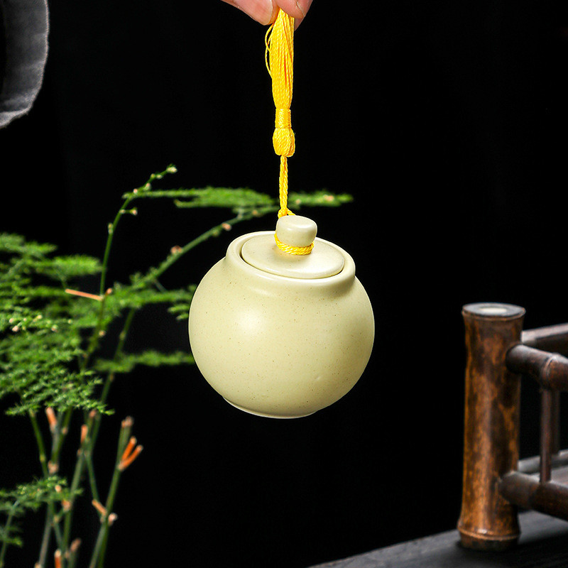 Vrući stil, mini urna, suvenir, urna za mačke, urna za pse, pepeo, kremiranje, okrugle jednobojne keramičke potrepštine za kremiranje životinja, urna, kućni ljubimac