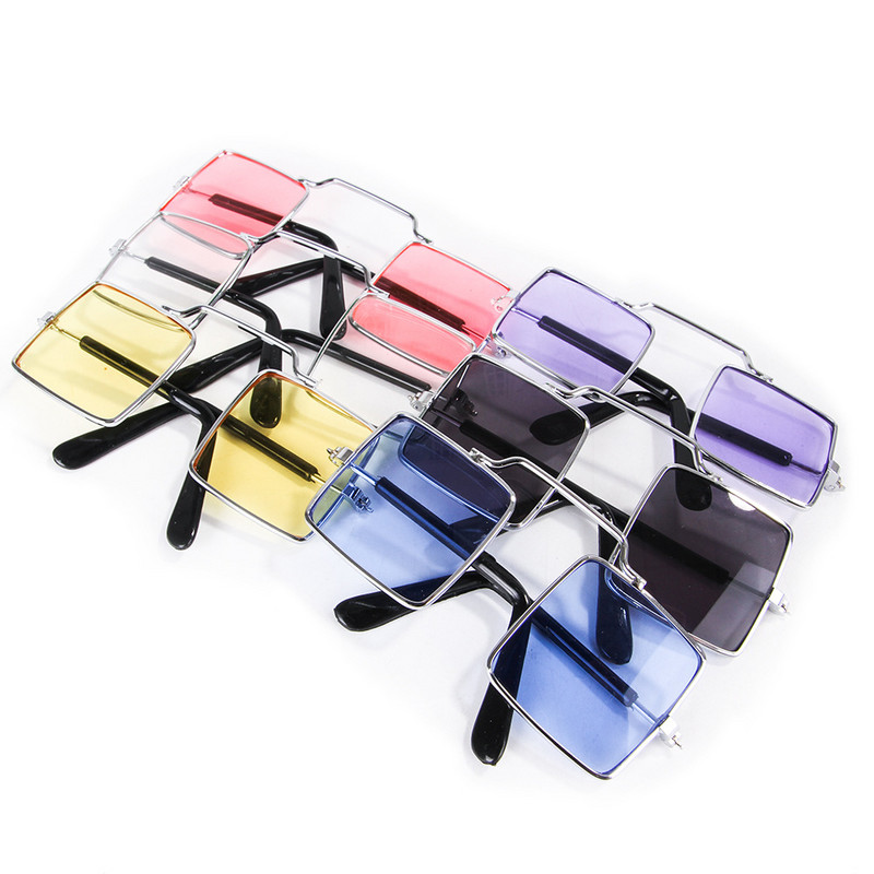 Kvadrātveida formas saulesbrilles kaķim Candy Color Unikāli mājdzīvnieku aksesuāri Vintage Eye Wear Atspulgs Pet Funny Small Dogs Saulesbrilles