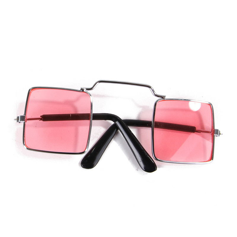 Kvadrātveida formas saulesbrilles kaķim Candy Color Unikāli mājdzīvnieku aksesuāri Vintage Eye Wear Atspulgs Pet Funny Small Dogs Saulesbrilles