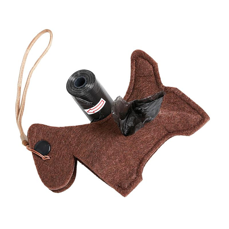 Dozator vrećica za pseći izmet Simulacija Vreća za smeće od filca Kontejner s rolom vreće za smeće za kućne ljubimce Vanjski pribor