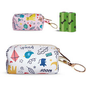 Putna vanjska prijenosna vrećica za pseću kakicu, torbica s patentnim zatvaračem, Oxford PU koža za kućne ljubimce, držač vrećice za kakicu, organizator za vrećice za otpad