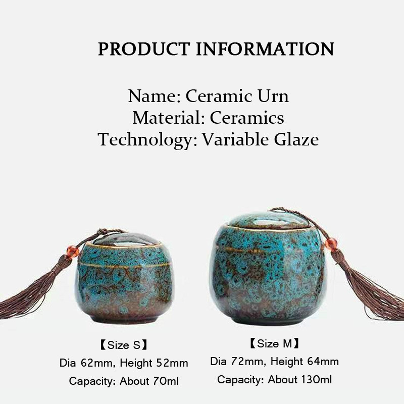 Urna za pepeo kućnih ljubimaca Ručno oslikana keramika Kremiranje urne Držač za pepeo ptica ptica Pokop kod kuće