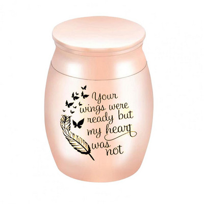 Īpašs mini kremācijas urnas diegu mutes dizains mājdzīvnieku bēru urnas gravēšana, skaidra druka Ģimenes locekļi mājdzīvnieku bēru urna