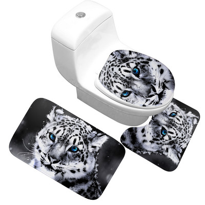 Zeegle Set prostirki za kupaonicu 3 komada protuklizne prostirke za kupaonicu Kupaonski tepih od mikrovlakana WC prostirke Podne prostirke za kupaonicu