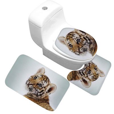 Zeegle Set prostirki za kupaonicu 3 komada protuklizne prostirke za kupaonicu Kupaonski tepih od mikrovlakana WC prostirke Podne prostirke za kupaonicu