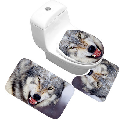 Zeegle Set prostirki za kupaonicu 3 komada protuklizne prostirke za kupaonicu Kupaonski tepih od mikrovlakana WC prostirke Podne prostirke za kupaonicu