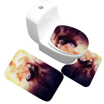 Zeegle Set prostirki za kupaonicu 3 komada protuklizne prostirke za kupaonicu Kupaonski tepih od mikrovlakana WC prostirke Podne prostirke za kupaonicu