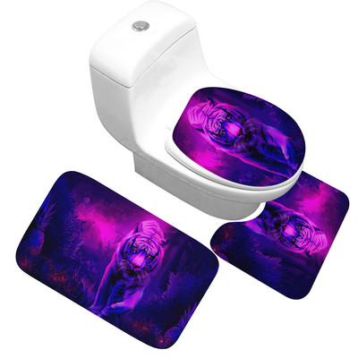 Zeegle Set prostirki za kupaonicu 3 komada protuklizne prostirke za kupaonicu Kupaonski tepih od mikrovlakana WC prostirke Podne prostirke za kupaonicu