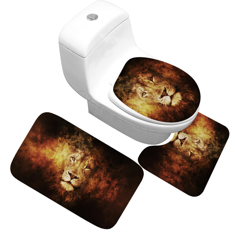 Zeegle Set prostirki za kupaonicu 3 komada protuklizne prostirke za kupaonicu Kupaonski tepih od mikrovlakana WC prostirke Podne prostirke za kupaonicu