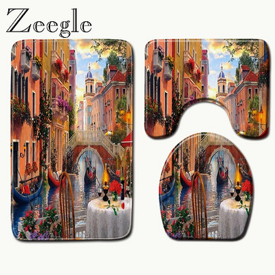 Zeegle 3D Scenic Scenic Memory Σετ χαλάκι μπάνιου Αντιολισθητικά Χαλάκια μπάνιου Χαλιά μπάνιου Χαλιά μπάνιου Διακόσμηση σπιτιού Χαλάκι ντους