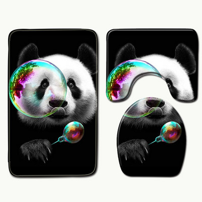 Zeegle 3D Scenic Set prostirki za kupaonicu od memorijske pjene Neklizajuće toaletne prostirke za kupaonicu WC prostirke za kućni dekor Podloga za tuširanje