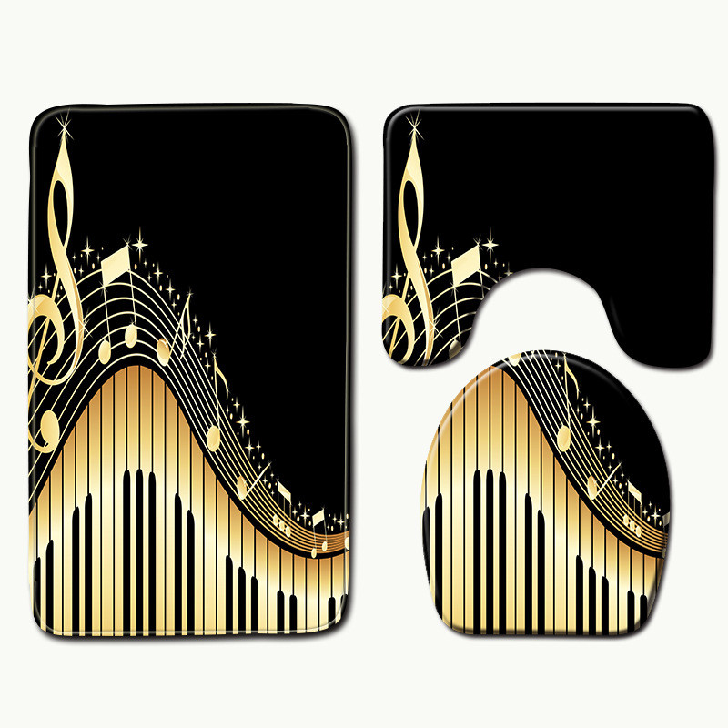 Zeegle 3D Scenic Set prostirki za kupaonicu od memorijske pjene Neklizajuće toaletne prostirke za kupaonicu WC prostirke za kućni dekor Podloga za tuširanje