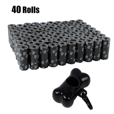 40Roll Dog Cake Bags Outdoor Home Eko mājdzīvnieku atkritumu maiss ar Breakpoint Design Mājdzīvnieku kakas Clean Pick Up Tools Mājdzīvnieku piederumi Piederumi