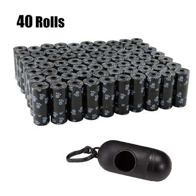 40Roll Dog Cake Bags Outdoor Home Eko mājdzīvnieku atkritumu maiss ar Breakpoint Design Mājdzīvnieku kakas Clean Pick Up Tools Mājdzīvnieku piederumi Piederumi