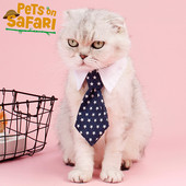 Kućni ljubimac, mačka, kravata, džentlmenski dodaci, ogrlica za pse, podesiva ogrlica, otisak zvijezda, 3 boje, kozmetički proizvodi za pse