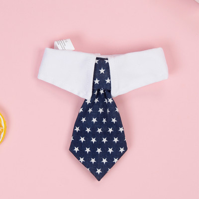 Kućni ljubimac, mačka, kravata, džentlmenski dodaci, ogrlica za pse, podesiva ogrlica, otisak zvijezda, 3 boje, kozmetički proizvodi za pse