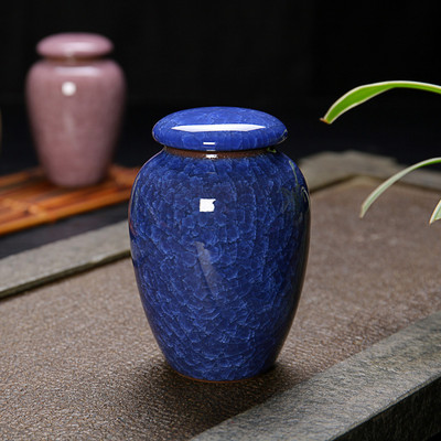 Urna za male kućne ljubimce Ptice Pas Urne za kućne ljubimce Kremiranje Lijesovi za kućne ljubimce Pogrebna vaza Kremiranje mačaka Pepeo za ljudski pepeo Ručno oslikana keramika