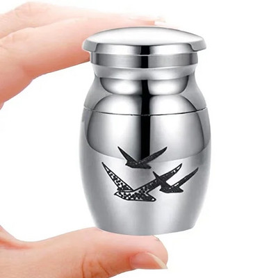 30 mm * 40 mm ukrasni spomen pas mačka zubi dlaka pohrana uspomena od nehrđajućeg čelika urne za kremiranje za ljudske ljubimce urne pepeo komad