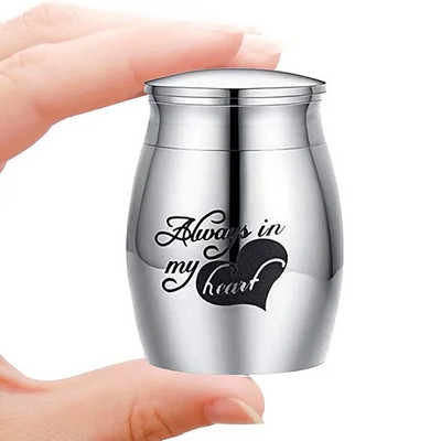 30 mm * 40 mm ukrasni spomen pas mačka zubi dlaka pohrana uspomena od nehrđajućeg čelika urne za kremiranje za ljudske ljubimce urne pepeo komad