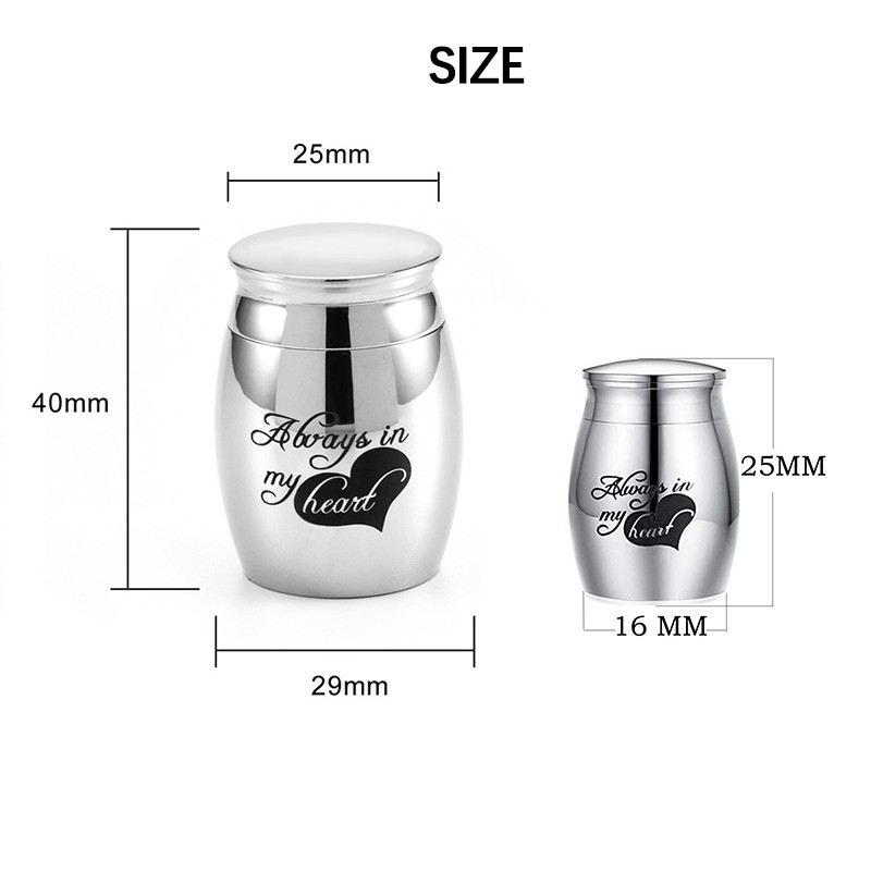 30 mm * 40 mm ukrasni spomen pas mačka zubi dlaka pohrana uspomena od nehrđajućeg čelika urne za kremiranje za ljudske ljubimce urne pepeo komad