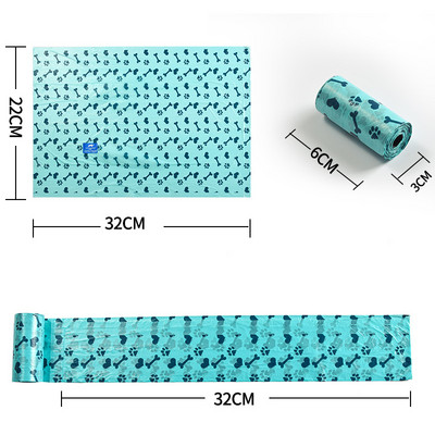 20 kom/rola Vrećica za izmet kućnih ljubimaca Biorazgradiva vrećica za izmet kućnih ljubimaca Vrećica za čišćenje kućnih ljubimaca Vrećica za pseću izmet