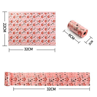 20 kom/rola Vrećica za izmet kućnih ljubimaca Biorazgradiva vrećica za izmet kućnih ljubimaca Vrećica za čišćenje kućnih ljubimaca Vrećica za pseću izmet