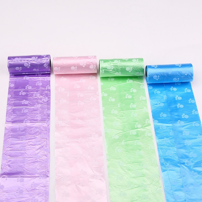 1/20 ruļļa bioloģiski noārdāms mājdzīvnieku suņu izkārnījumu maisiņš Zero Waste Suņu izkārnījumu maisiņi Dozators Mājdzīvnieki Produkti suņiem Pakaišu maisiņi