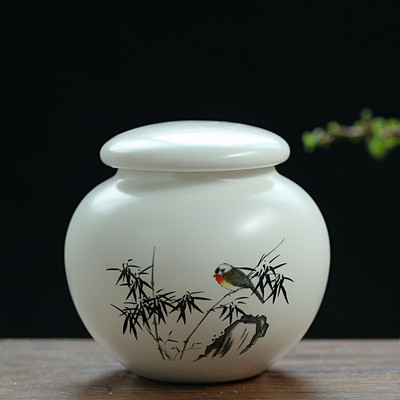 Urna za male kućne ljubimce Ptice Pas Urne za kućne ljubimce Kremiranje Lijesovi za kućne ljubimce Pogrebna vaza Kremiranje mačaka Pepeo za ljudski pepeo Ručno oslikana keramika