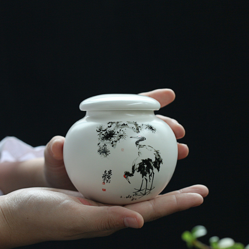 Urna za male kućne ljubimce Ptice Pas Urne za kućne ljubimce Kremiranje Lijesovi za kućne ljubimce Pogrebna vaza Kremiranje mačaka Pepeo za ljudski pepeo Ručno oslikana keramika