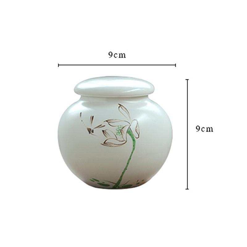 Urna za male kućne ljubimce Ptice Pas Urne za kućne ljubimce Kremiranje Lijesovi za kućne ljubimce Pogrebna vaza Kremiranje mačaka Pepeo za ljudski pepeo Ručno oslikana keramika