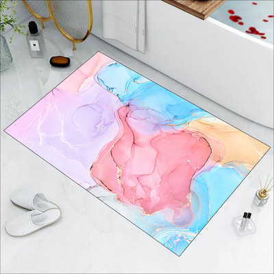 5s Super absorbējoši vannas paklāji Napa Skin Vannas istabas paklājiņš Ātri nožūst grīdas paklāji Viegli tīrāmi Alfombras Para Doormat Virtuves zonas paklājs