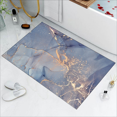 5s Super absorbējoši vannas paklāji Napa Skin Vannas istabas paklājiņš Ātri nožūst grīdas paklāji Viegli tīrāmi Alfombras Para Doormat Virtuves zonas paklājs
