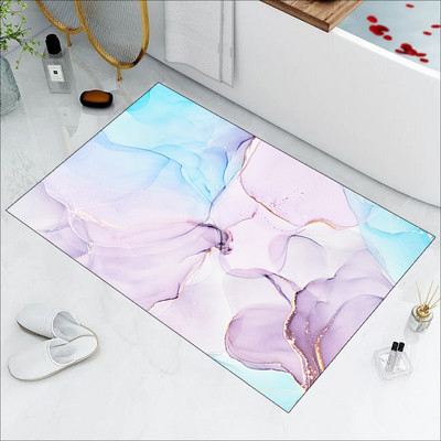 5s Super absorbējoši vannas paklāji Napa Skin Vannas istabas paklājiņš Ātri nožūst grīdas paklāji Viegli tīrāmi Alfombras Para Doormat Virtuves zonas paklājs