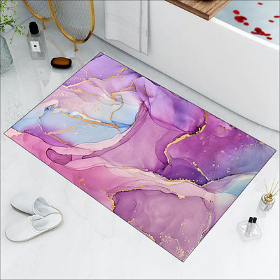 5s Super absorbējoši vannas paklāji Napa Skin Vannas istabas paklājiņš Ātri nožūst grīdas paklāji Viegli tīrāmi Alfombras Para Doormat Virtuves zonas paklājs