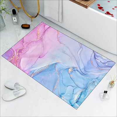5s Super absorbējoši vannas paklāji Napa Skin Vannas istabas paklājiņš Ātri nožūst grīdas paklāji Viegli tīrāmi Alfombras Para Doormat Virtuves zonas paklājs