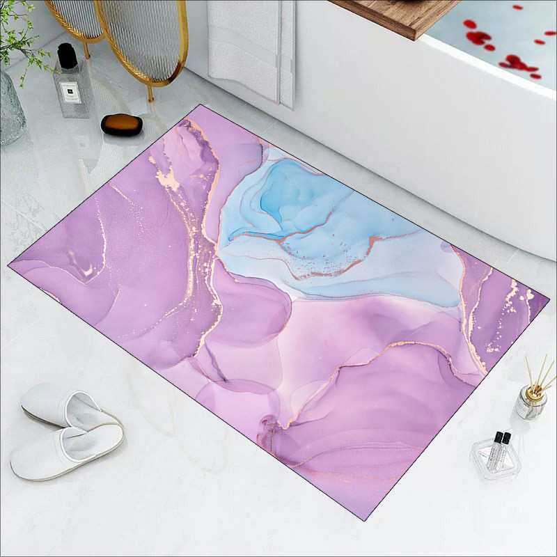 5s Super absorbējoši vannas paklāji Napa Skin Vannas istabas paklājiņš Ātri nožūst grīdas paklāji Viegli tīrāmi Alfombras Para Doormat Virtuves zonas paklājs