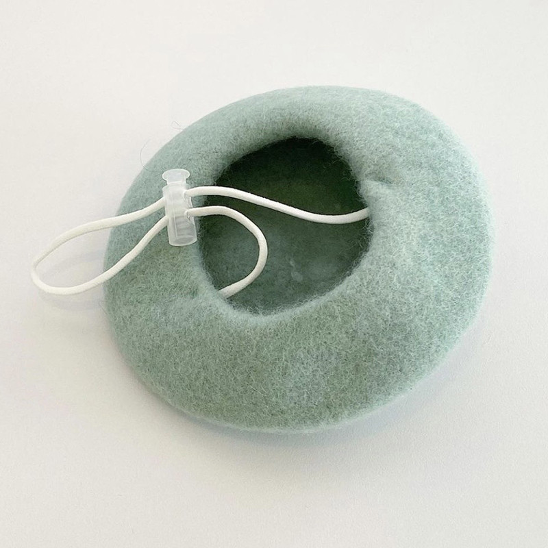 Ins jednobojni kućni ljubimac pas mačka slikar vuneni šešir beretka mini ukrasna foto pokrivala za glavu štene memorijal božićni luksuzni dizajnerski šešir