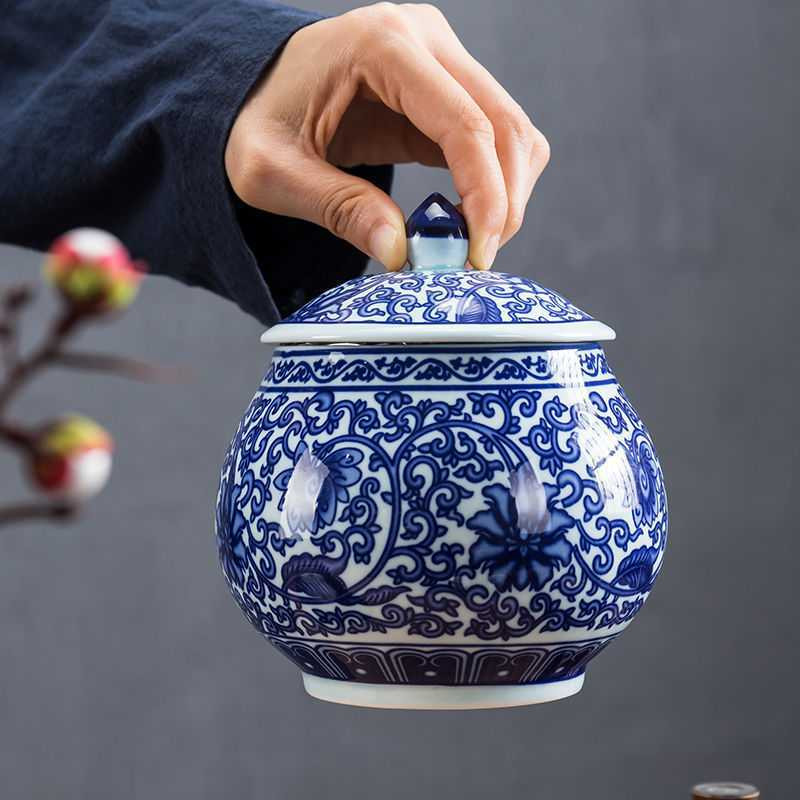 Kinietiško stiliaus mėlynos ir baltos spalvos porcelianinis keraminis naminių gyvūnėlių pelenų laikiklis Atminties Pal Ashes keraminis urnos karstas