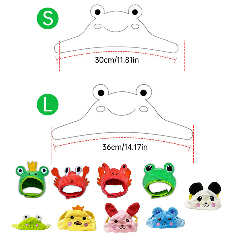 Šešir za kućne ljubimce za mačke Životinjski oblik Personalizirani kostim Dodaci za male pse Zimska topla pokrivala za glavu Dodaci za mače mačke