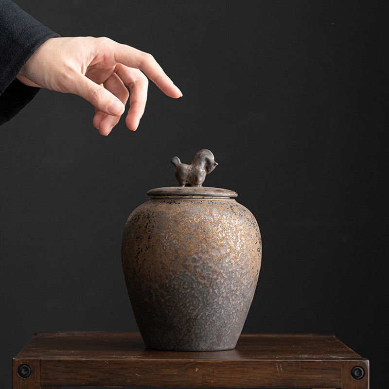 Spremnik za urne za uspomenu za pepeo Urne za kremiranje spomenika kućnim ljubimcima Keramičke urne Pogrebne urne za ljudski pepeo Urne za pse Pepeo za ljude