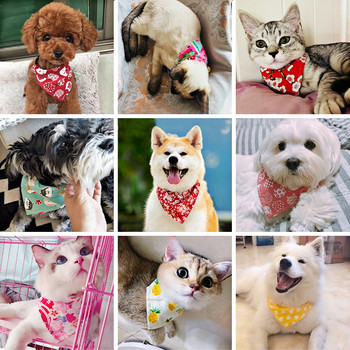 Регулируема бандана за домашни любимци, котка, нагръдници, нашийник за кучета, вратовръзка, вратовръзка, шал за кучета, заек, кученце, котки, триъгълна превръзка, папийонка, аксесоари за домашни любимци